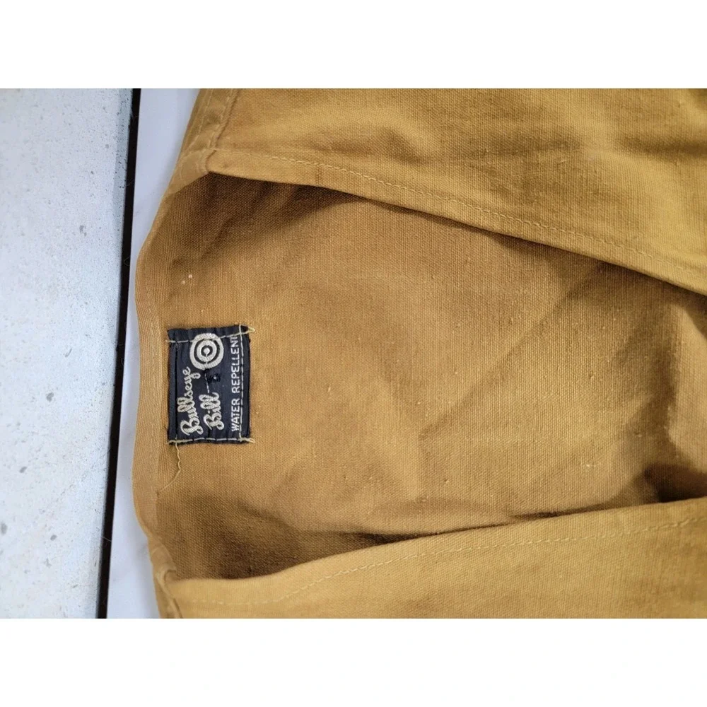 VTG Bullseye Bill Men's 60s Brown Canvas Hunting‎ Vest